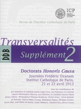 Doctorats Honoris Causa - Journées Frédéric Ozanam (2013 ; Paris)