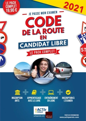 Je passe mon examen code de la route en candidat libre : le pack complet - Activ permis