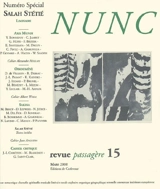 Nunc, n° 15. Salah Stétié