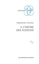 A l'heure des nations - Emmanuel Levinas