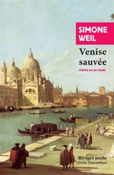 Venise sauvée - Simone Weil