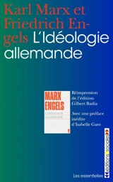L'idéologie allemande - Karl Marx