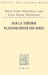 Sur la théorie platonicienne des idées