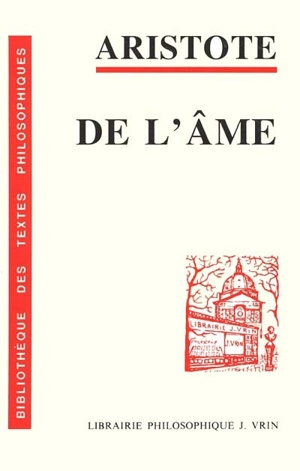 De l'âme - Aristote