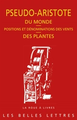 Du monde. Positions et dénominations des vents. Des plantes - Aristote