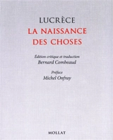 La naissance des choses - Lucrèce