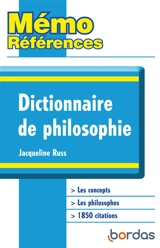 Dictionnaire de philosophie - Jacqueline Russ