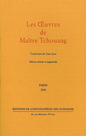 Les oeuvres de maître Tchouang - Zhuangzi