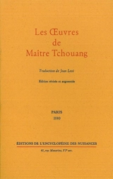 Les oeuvres de maître Tchouang - Zhuangzi