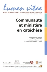 Lumen vitae, n° 4 (2006). Communauté et ministère en catéchèse