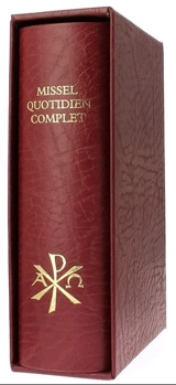 Missel de l'abbaye de Barroux : Reliure de couleur rouge - Abbaye Sainte-Madeleine du Barroux