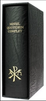 Missel de l'abbaye de Barroux : Reliure de couleur noir - Abbaye Sainte-Madeleine du Barroux