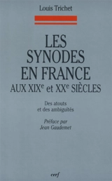 Les synodes en France aux XIXe et XXe siècles : des atouts et des ambiguïtés - Louis Trichet