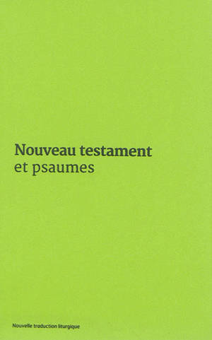 Nouveau Testament et Psaumes : couverture vinyle verte
