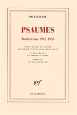 Psaumes : traductions 1918-1953