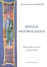 Epitome historiae sacrae - Charles-François Lhomond