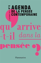 Agenda de la pensée contemporaine, n° 8 - Centre Roland Barthes (Paris)