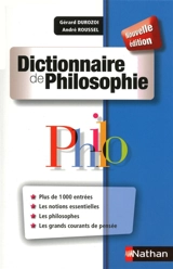 Dictionnaire de philosophie - Gérard Durozoi