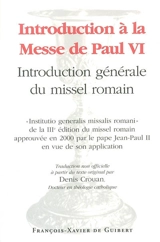 Introduction à la messe de Paul VI : présentation générale du missel romain