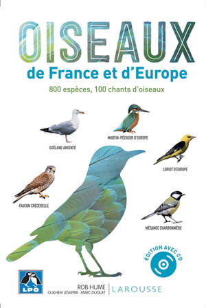 Oiseaux de France et d'Europe : 800 espèces, 100 chants d'oiseaux - Rob Hume