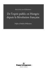 De l'esprit public en Hongrie depuis la Révolution française - Auguste de Gérando