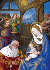 L'adoration des mages de Jean Bourdichon : 10 cartes de voeux