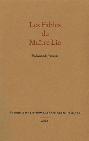 Les fables de maître Lie