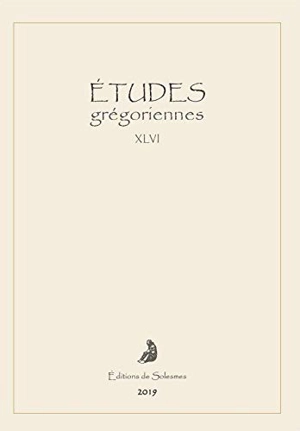 Etudes grégoriennes, n° 46