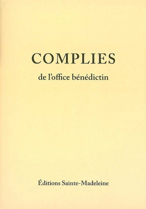 Complies de l'office bénédictin