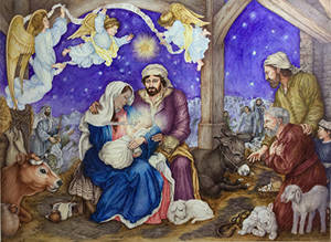 Le petit Jésus est né : calendrier de l'avent - Lucia Campinoti