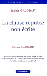 La clause réputée non écrite - Sophie Gaudemet