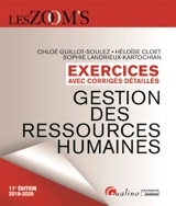 Gestion des ressources humaines : exercices avec corrigés détaillés : 2019-2020 - Chloé Guillot-Soulez