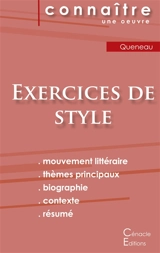 Fiche de lecture Exercices de style de Raymond Queneau (Analyse littéraire de référence et résumé complet) - Queneau, Raymond