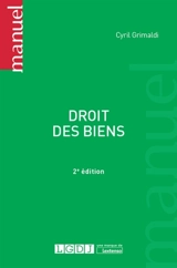 Droit des biens - Cyril Grimaldi
