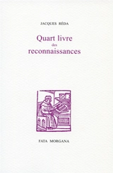 Quart livre des reconnaissances - Jacques Réda