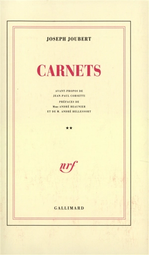 Carnets. Vol. 2 - Joseph Joubert