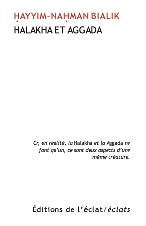 Halakha et Aggada - Hayyim-Nahman Bialik