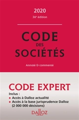 Code des sociétés 2020 : annoté & commenté