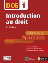 Introduction au droit, DCG épreuve 1 : manuel & applications - Marie-Hélène Bonifassi