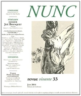 Nunc, n° 33. Dossier Joë Bousquet