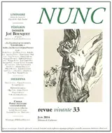 Nunc, n° 33. Dossier Joë Bousquet