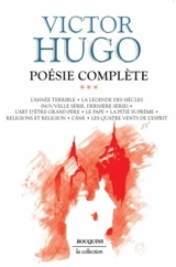 Oeuvres complètes. Poésie, 3 - Victor Hugo