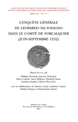 L'enquête générale de Leopardo da Foligno dans le comté de Forcalquier : juin-septembre 1332 - Leopardo Napoleonis Da Foligno