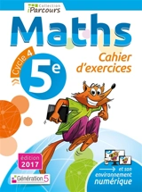Maths 5e, cycle 4 : cahier d'exercices - Katia Hache