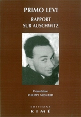 Rapport sur Auschwitz - Primo Levi