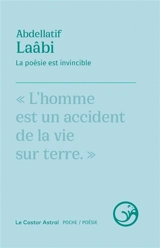 La poésie est invincible - Abdellatif Laâbi