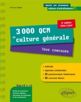 3.000 QCM de culture générale : tous concours - Matthieu Dubost