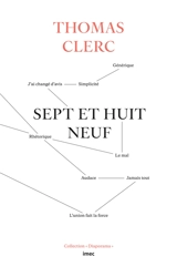 Sept et huit neuf - Thomas Clerc