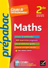 Maths 2de : programme 2018-2019 - Jean-Dominique Picchiottino