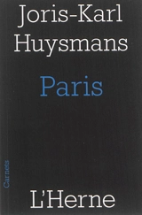 Paris : et autres textes - Joris-Karl Huysmans